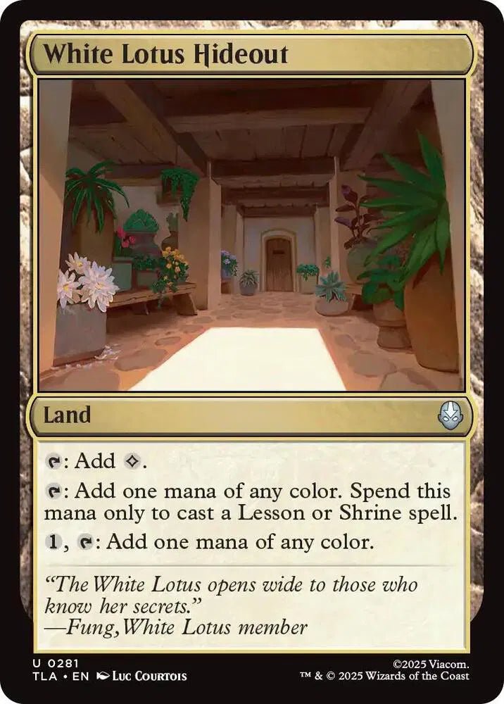 Magic The Gathering Avatar: The Last Airbender White Lotus Hideout U 281 by Fabio’s Black Box on MYNTED