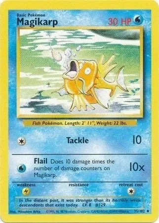 Magikarp - 35/102 - Base Set (Unlimited) by The Archive Stop on MYNTED