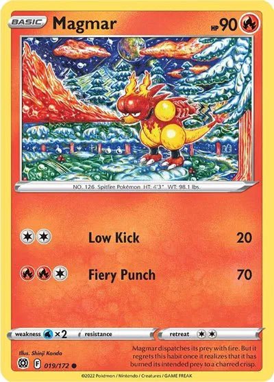 Magmar - 019/172 - Normal by The Archive Stop on MYNTED