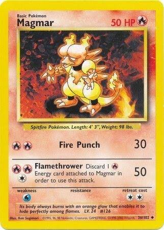 Magmar base set (Unlimited) 36/102