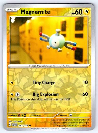 Magnemite 081/165 - Reverse Holo (Pokemon 151) by The Cardboard Grind on MYNTED