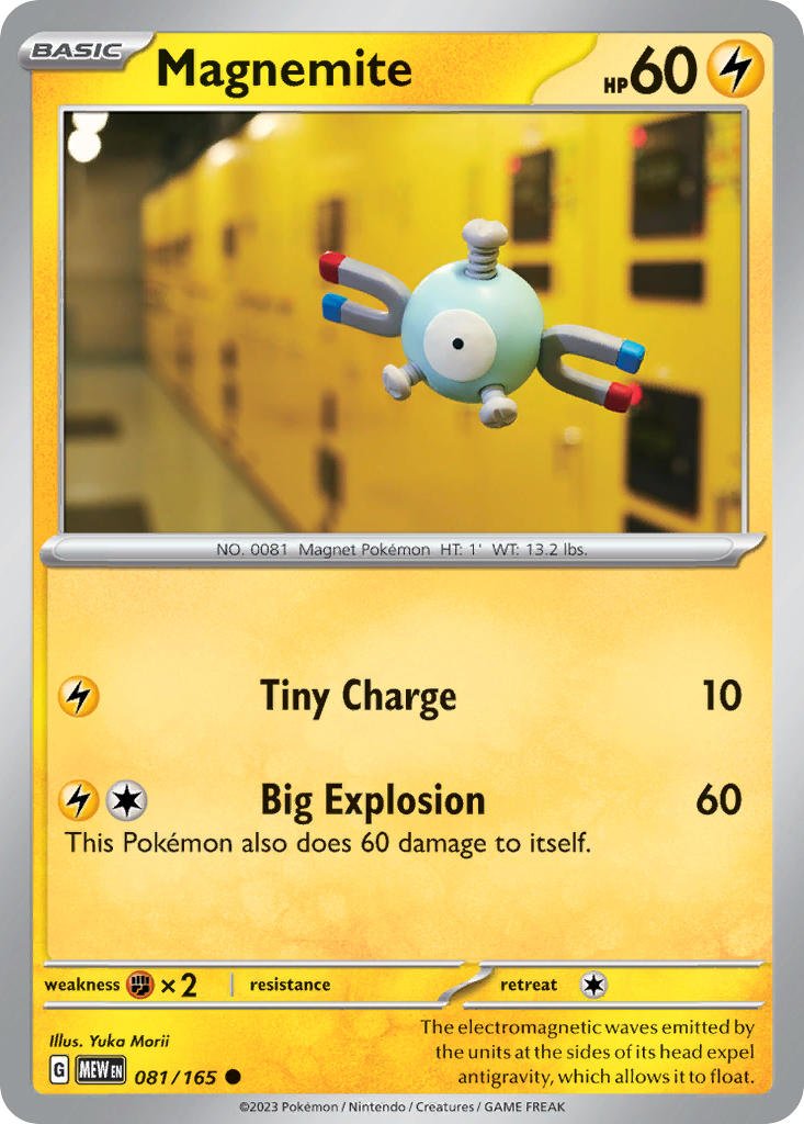 Magnemite · 151 (MEW) 081 (Reverse Holo) by PokeMarsi on MYNTED
