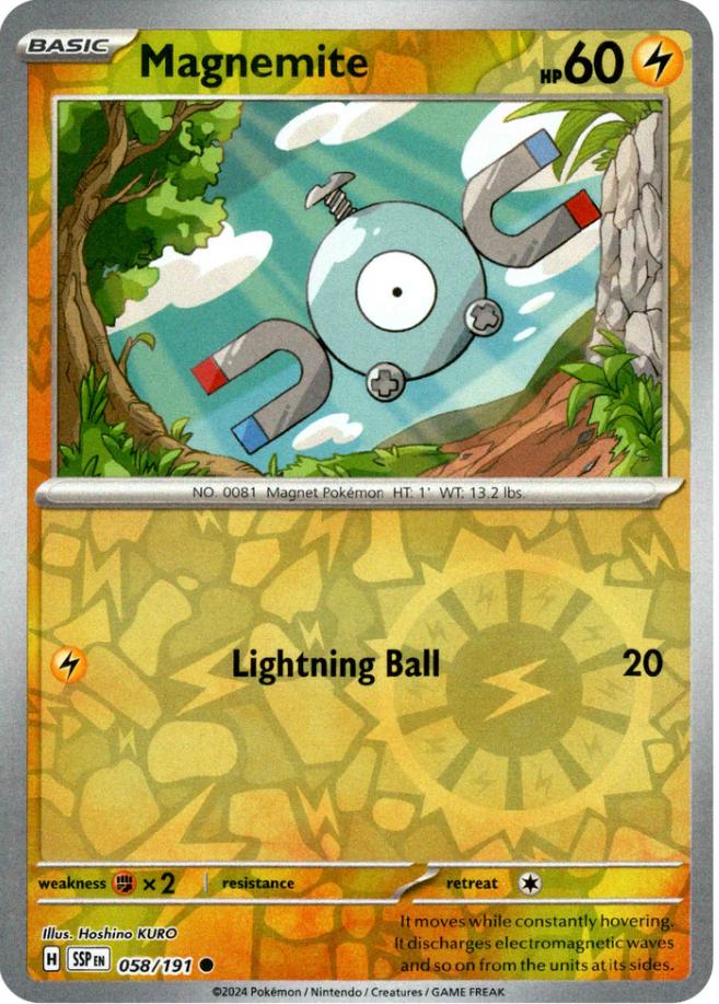 Magnemite [Reverse Holo] 58 Pokemon Surging Sparks by Moe‘s Vault on MYNTED