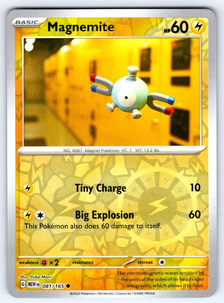 Magnemite SV: 151 Common • 081/165 Reverse Holofoil by Shark Pop Culture on MYNTED