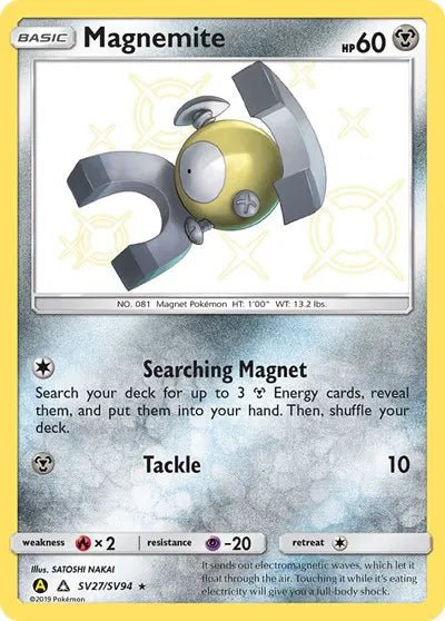 Magnemite SV27/SV94 - Shining Fates: Shiny Vault - Shiny Holo Rare by Light Collectibles on MYNTED