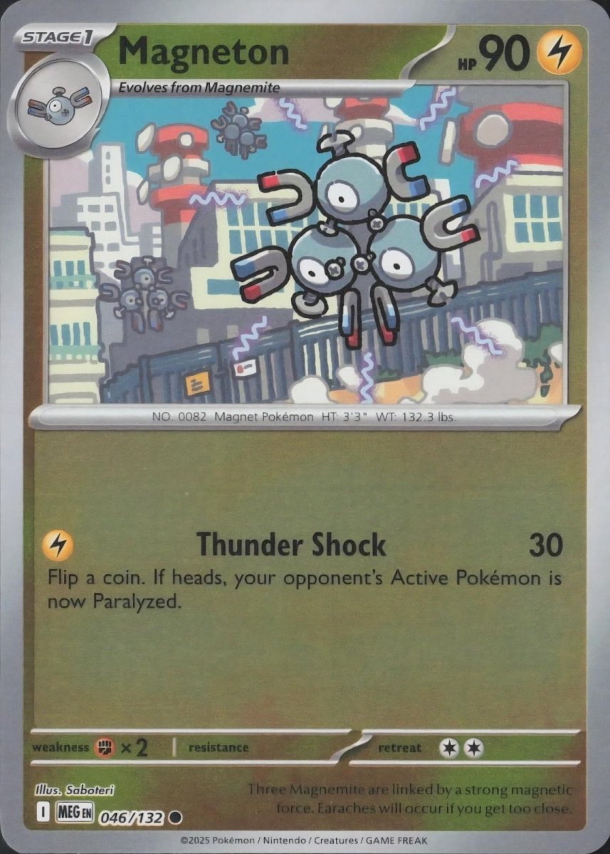Magneton [Reverse Holo] 46 Pokemon Mega Evolution by Moe‘s Vault on MYNTED