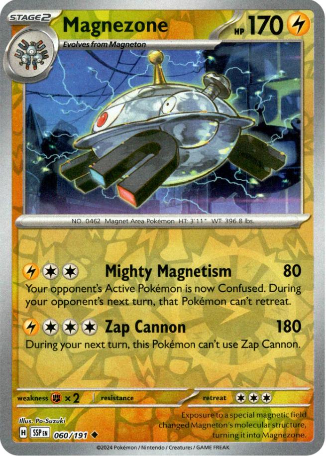 Magnezone [Reverse Holo] 60 Pokemon Surging Sparks by Moe‘s Vault on MYNTED