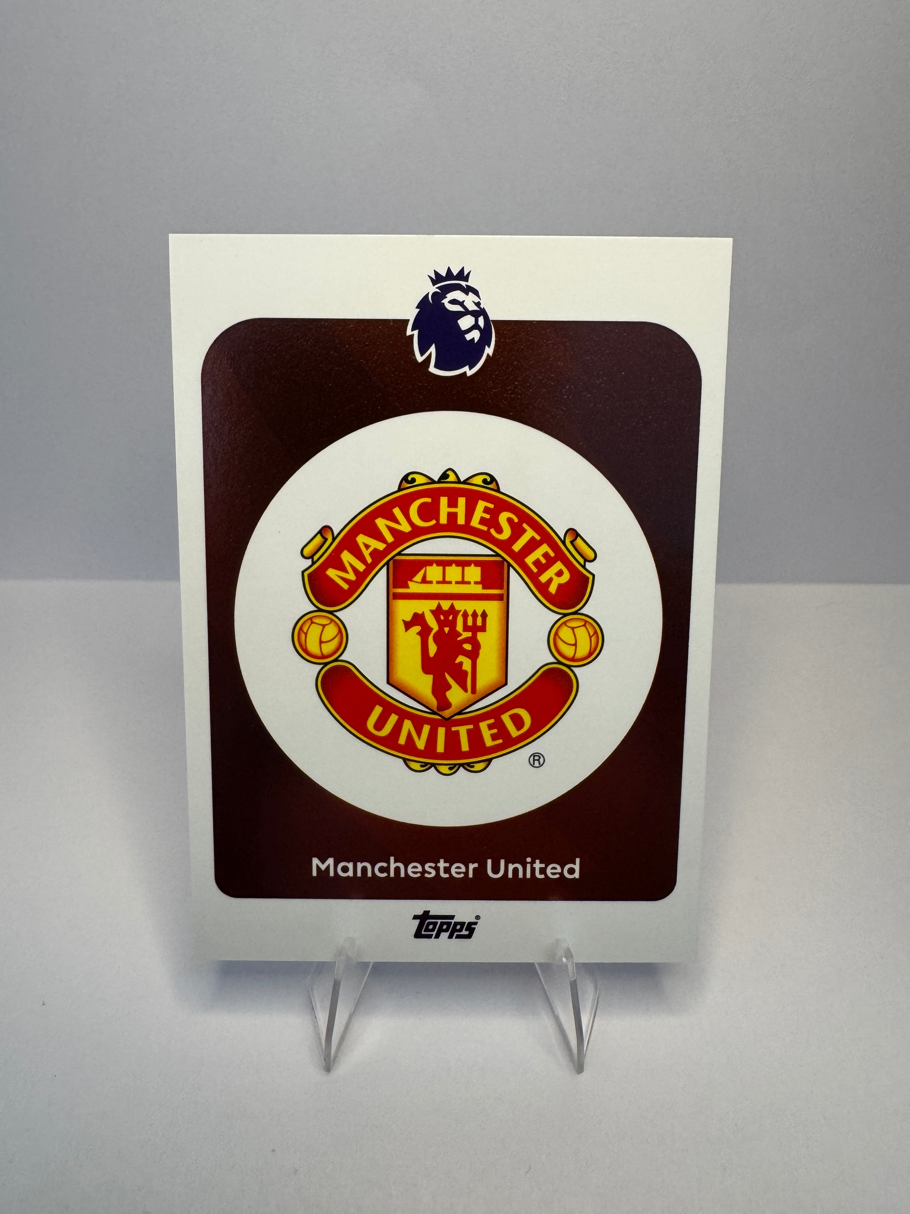 Manchester United #199 Club Crest — 2025-26 Topps Premier League — Manchester United