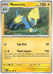 Manectric 076/182 Reverse Holo | Scarlet & Violet – Destined Rivals by Worth the XP on MYNTED