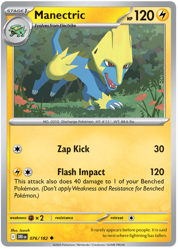 Manectric 076/182 Uncommon | Scarlet & Violet – Destined Rivals by Worth the XP on MYNTED