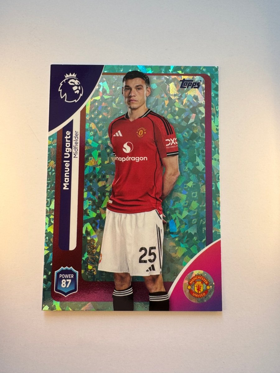 Manuel Ugarte 207 Crystal Sparkle 372/499 — 2025 - 26 Topps Premier League — Manchester United by KitRoom Cards on MYNTED