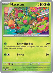 Maractus Black Bolt Common 008/086 Reverse Holofoil by Fabio’s Black Box on MYNTED