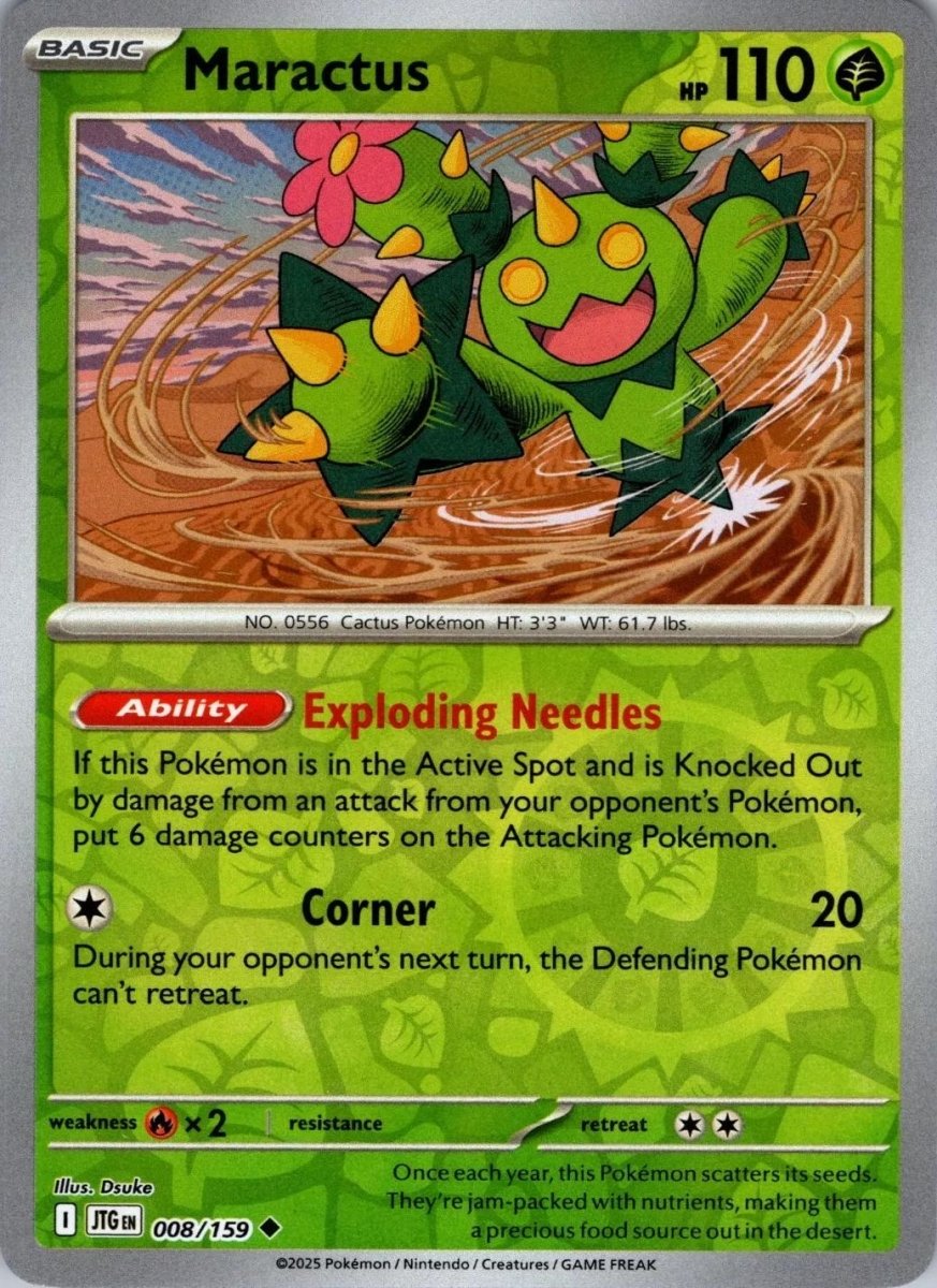 Maractus [Reverse Holo] 8 Pokemon Journey Together by Moe‘s Vault on MYNTED