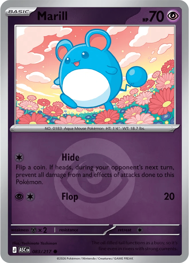 Marill (Energy Symbol Pattern) 083/217 (Ascended Heroes) by PokéPW on MYNTED
