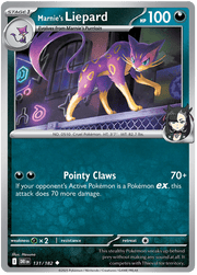 Marnie's Liepard 131/182 Reverse Holo | Scarlet & Violet – Destined Rivals by Worth the XP on MYNTED