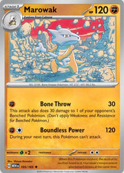 Marowak SV: 151 Rare • 105/165 Holofoil by Shark Pop Culture on MYNTED