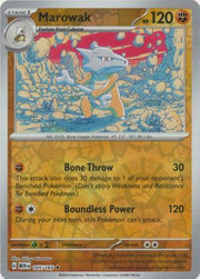 Marowak SV: 151 Rare • 105/165 Reverse Holofoil by Shark Pop Culture on MYNTED