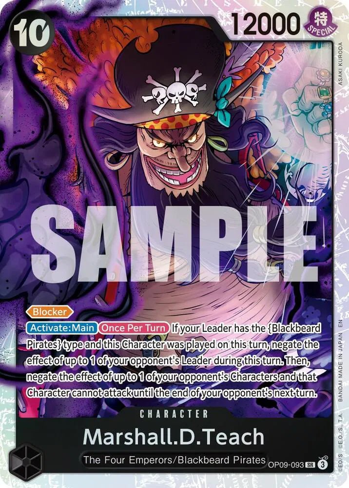 Marshall.D.Teach - OP09-093 (Reprint) Premium Booster -The Best- Vol. 2 SR OP09-093 by Fabio’s Black Box on MYNTED