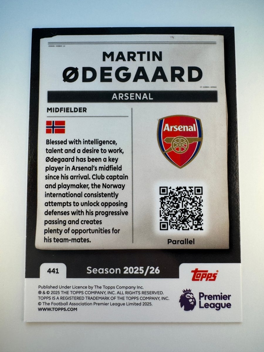 Martin Ødegaard Headlines — 2025 - 26 Topps Premier League — Arsenal by KitRoom Cards on MYNTED