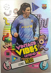 Match Attax Lionel Messi Vintage Vibes Trading Card by Cards Corner on MYNTED