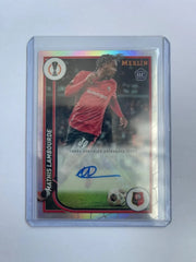 Mathis Lambourde Rookie Auto - 23-24 Topps Merlin UCC Refractor Auto RC by Card Market Ahuy on MYNTED