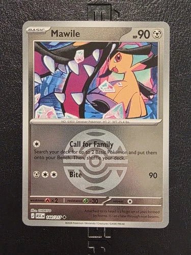 Mawile 144/217 - Ascended Heroes - Dusk Ball Pattern by Light Collectibles on MYNTED