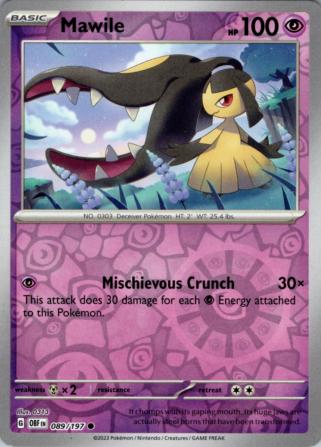 Mawile [Reverse Holo] 89 Pokemon Obsidian Flames by Moe‘s Vault on MYNTED