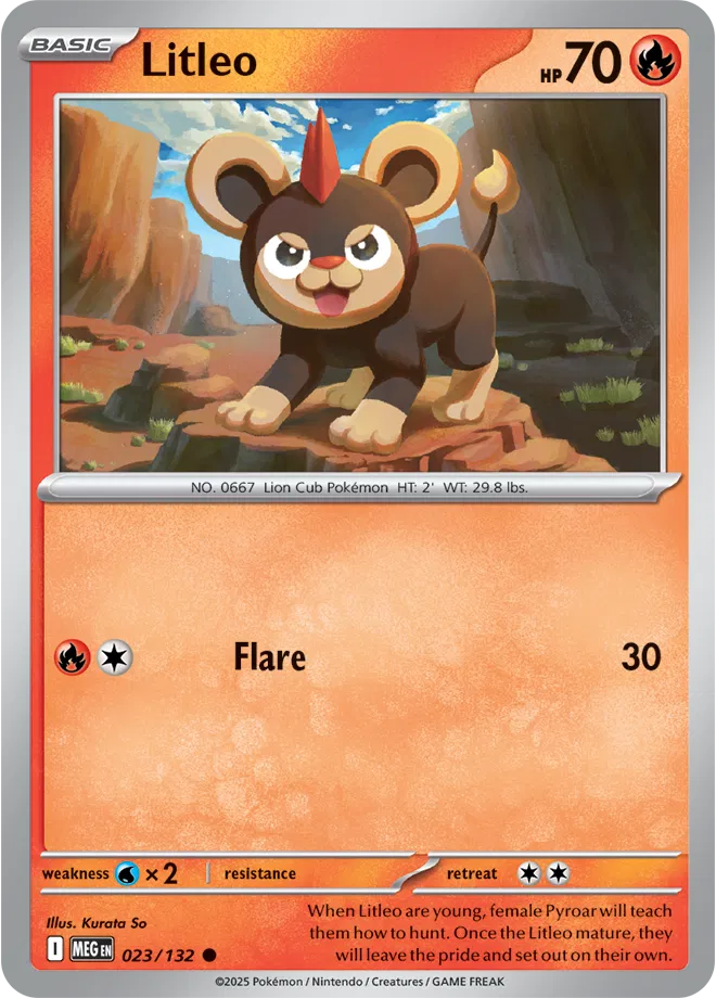 Litleo Mega Evolution Common 023/132