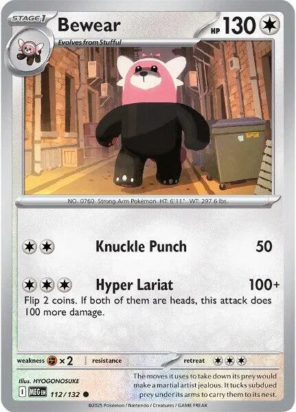 Bewear Mega Evolution Common 112/132