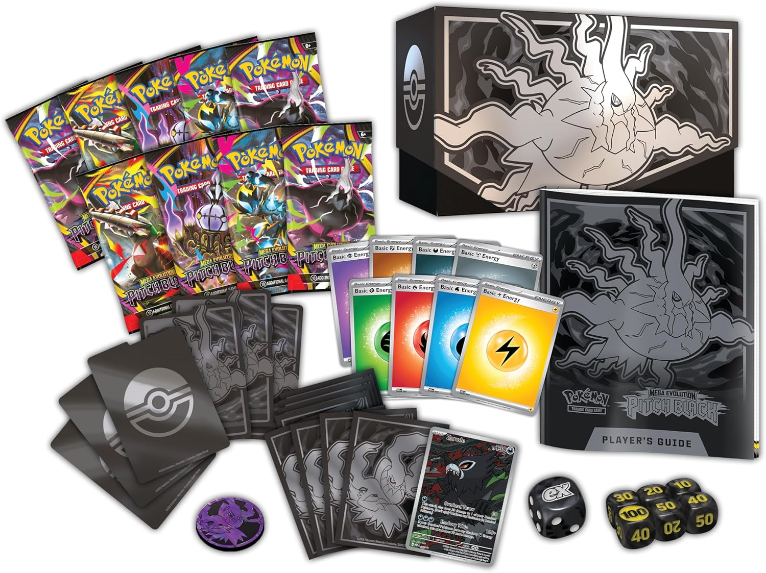 Pokémon TCG: Mega Evolution - Pitch Black Elite Trainer Box (ETB) ME05