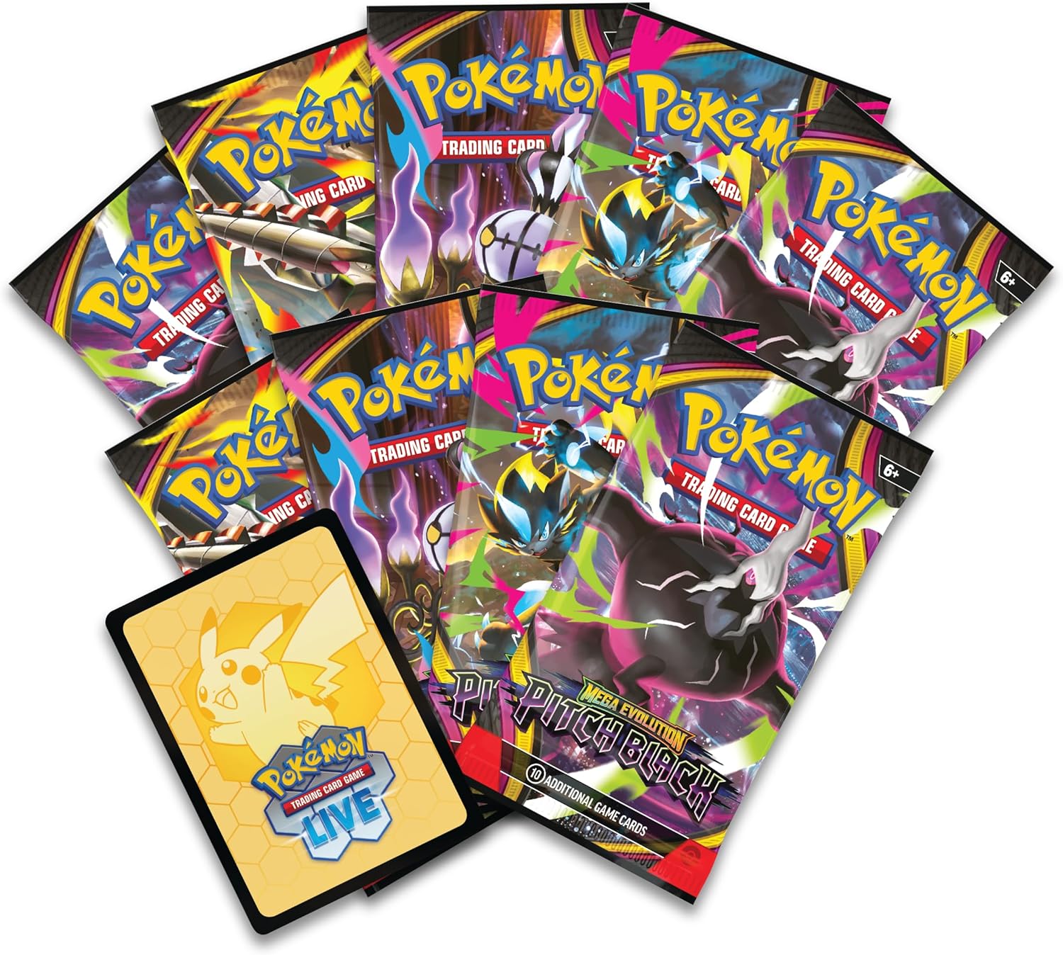 Pokémon TCG: Mega Evolution - Pitch Black Elite Trainer Box (ETB) ME05