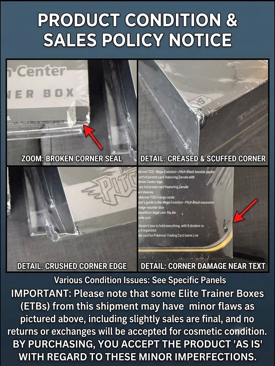Pokémon TCG: Pitch Black Pokemon Center Elite Trainer Box (ETB) ME05