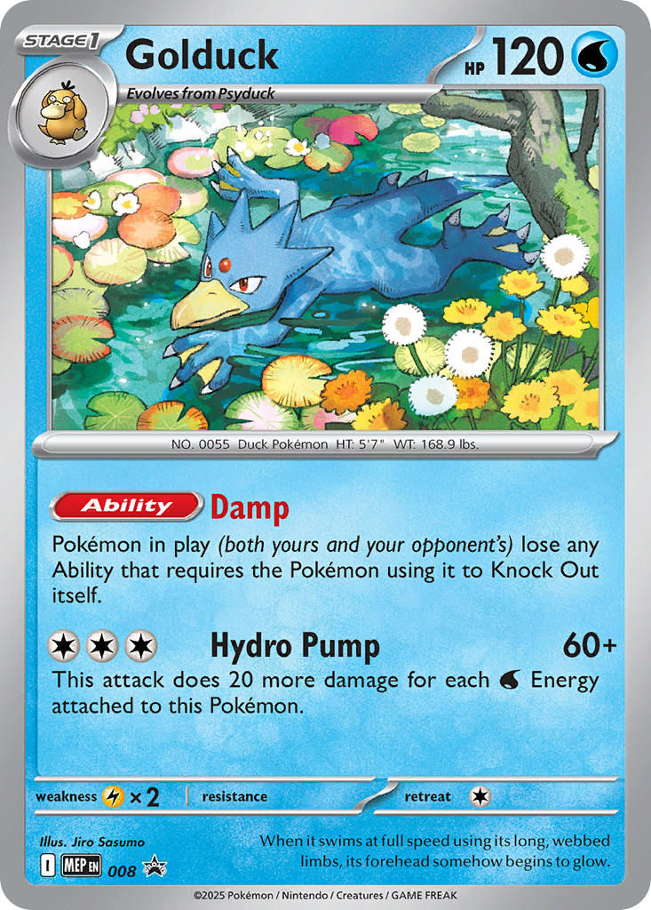 Golduck · Mega Evolution Promos (MEP) #008