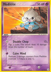 Meditite (65) EX Hidden Legends Common • 65 Normal by Marnie’s TCG on MYNTED