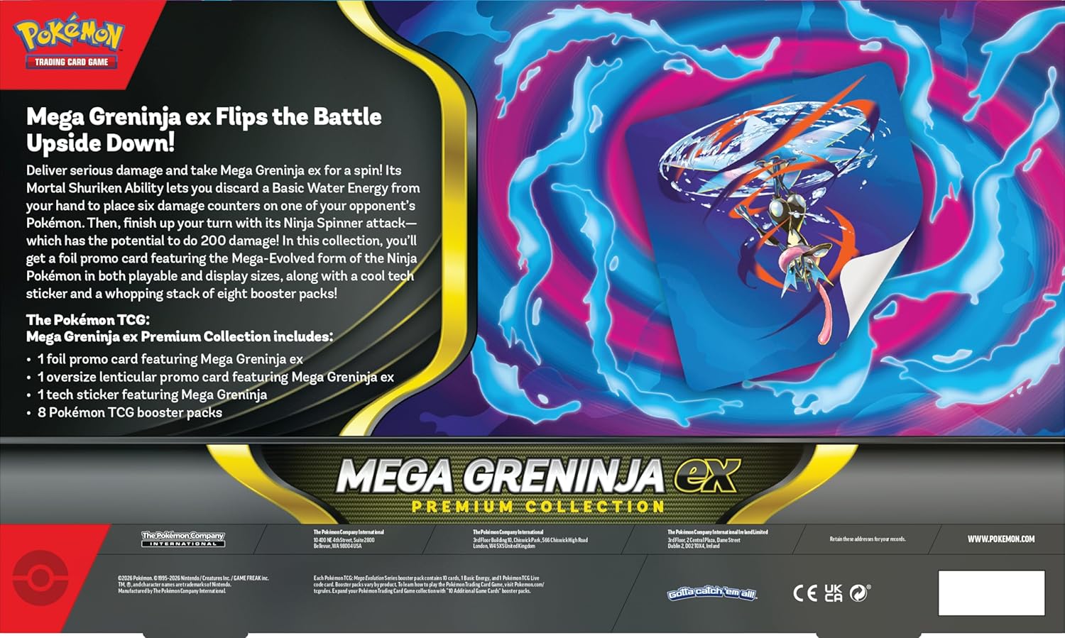 Pokémon TCG: Mega Greninja ex Premium Collection Box