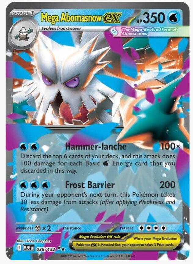 Mega Abomasnow ex - 036/132 - ME01: Mega Evolution (MEG) by Birdcyd on MYNTED