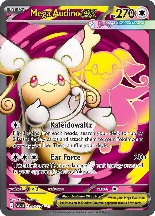 Mega Audino EX Ascended Heroes - 253/217 by maithxjoystex on MYNTED