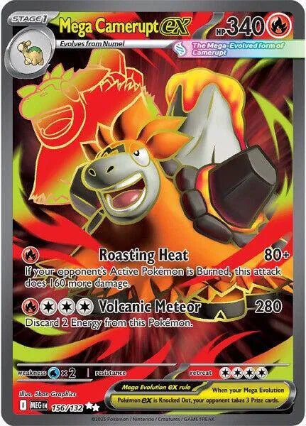 Mega Camerupt ex - Mega Evolution - UR 156/132 - English by MechaKai Collectibles on MYNTED