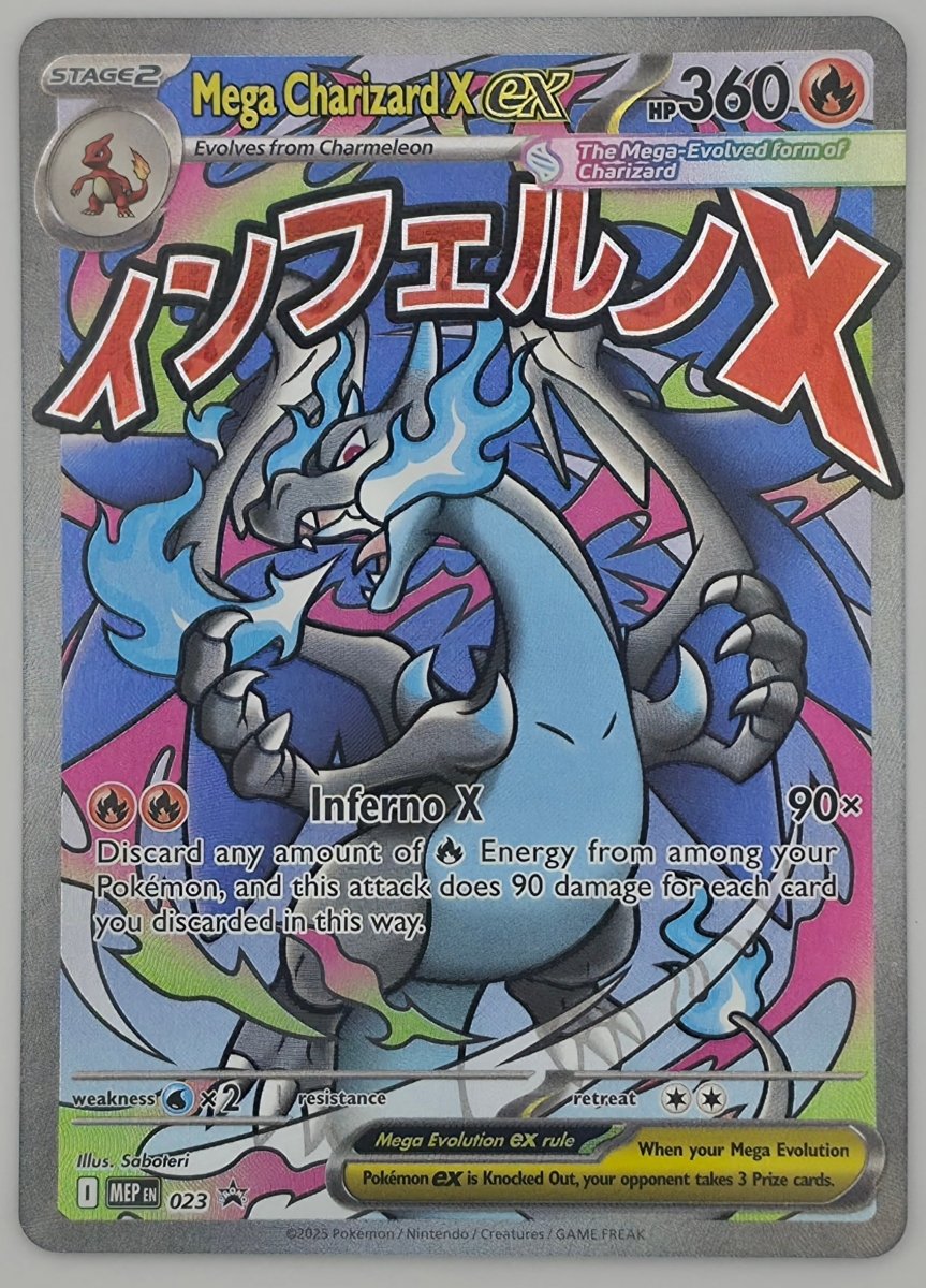Mega Charizard X ex - 023 - ME: Mega Evolution Promo (MEP) (1) by Poké Dubai on MYNTED