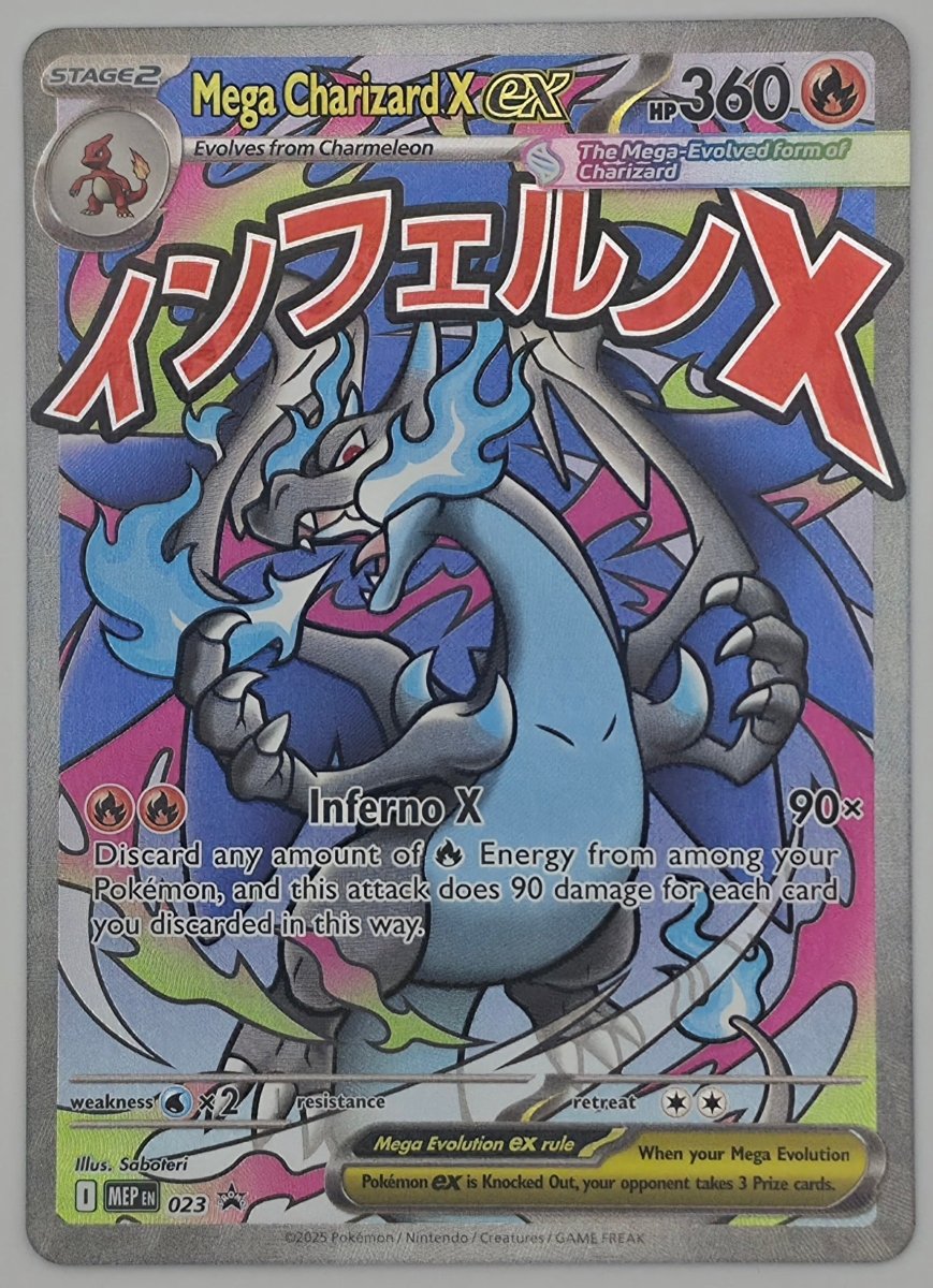 Mega Charizard X ex - 023 - ME: Mega Evolution Promo (MEP) (3) by Poké Dubai on MYNTED