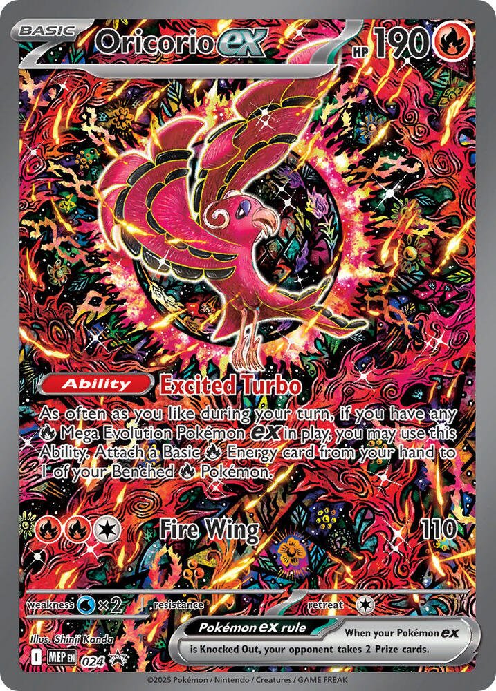 Mega Charizard X ex - 023 & Oricorio ex - 024 ME: Mega Evolution Promo (MEP) (Sealed) by SAFAQATI on MYNTED