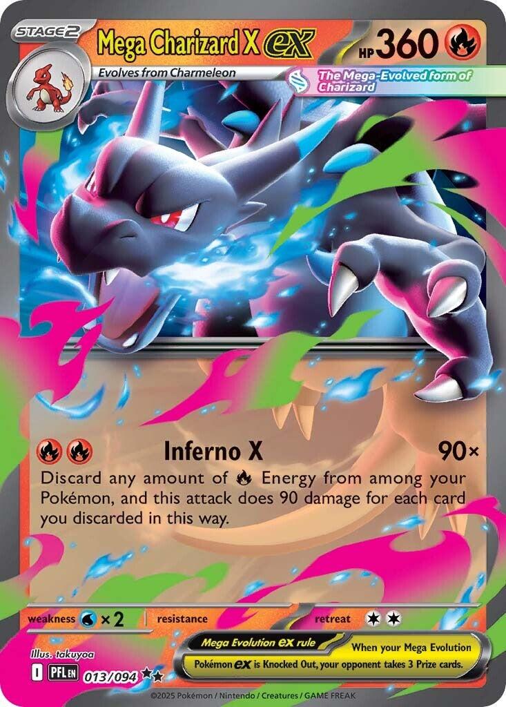 Mega Charizard X ex 13 by The Cardboard Grind on MYNTED