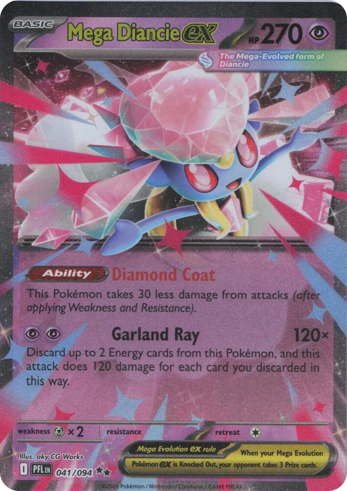 Mega Diancie ex - ME02: Phantasmal Flames (PFL) by Poké Dubai on MYNTED