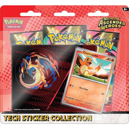 Mega Evolution: Ascended Heroes Tech Sticker Collection charmander 3X by PokeMagic on MYNTED