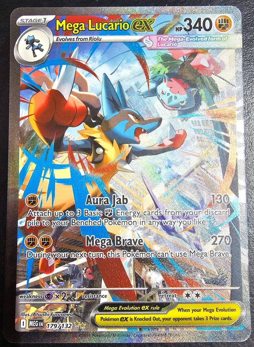 Mega Evolution Mega Lucario Ex 179/132 by PlayVault on MYNTED