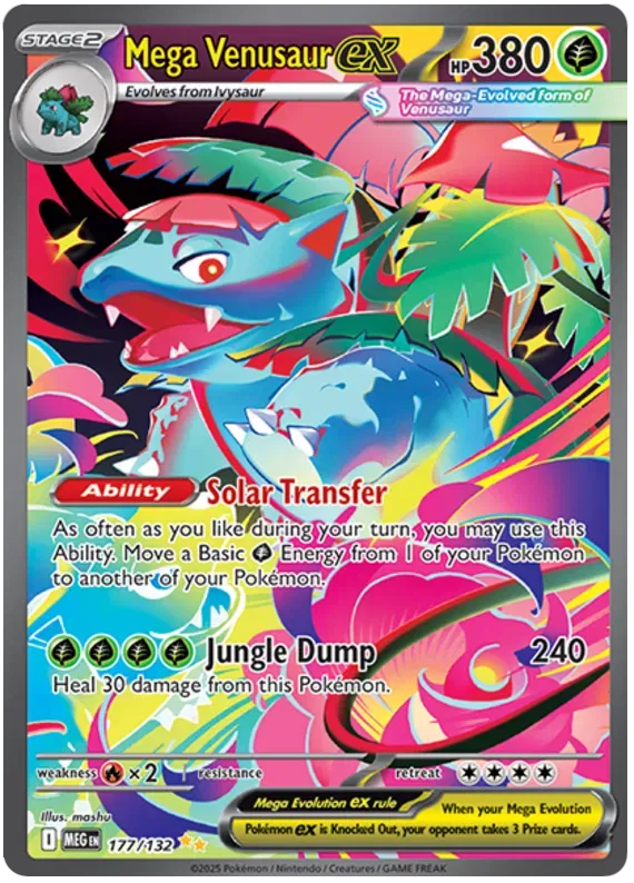 Mega Evolution Mega Venusaur ex 177/132 by PlayVault on MYNTED