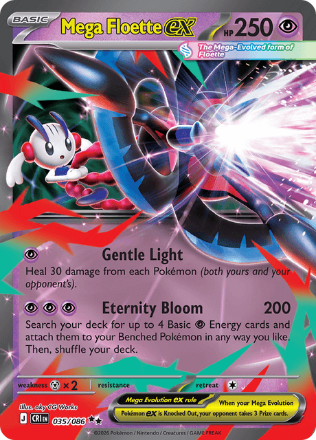 Mega Floette ex 035/086 Chaos Rising Pokemon TCG NM by Coolectibles on MYNTED