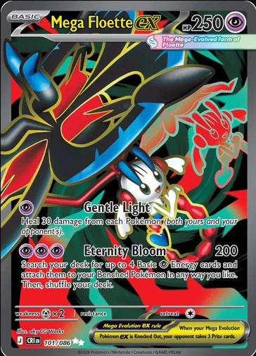 Mega Floette ex 101/086 - Chaos Rising by shad0wknightTCG on MYNTED