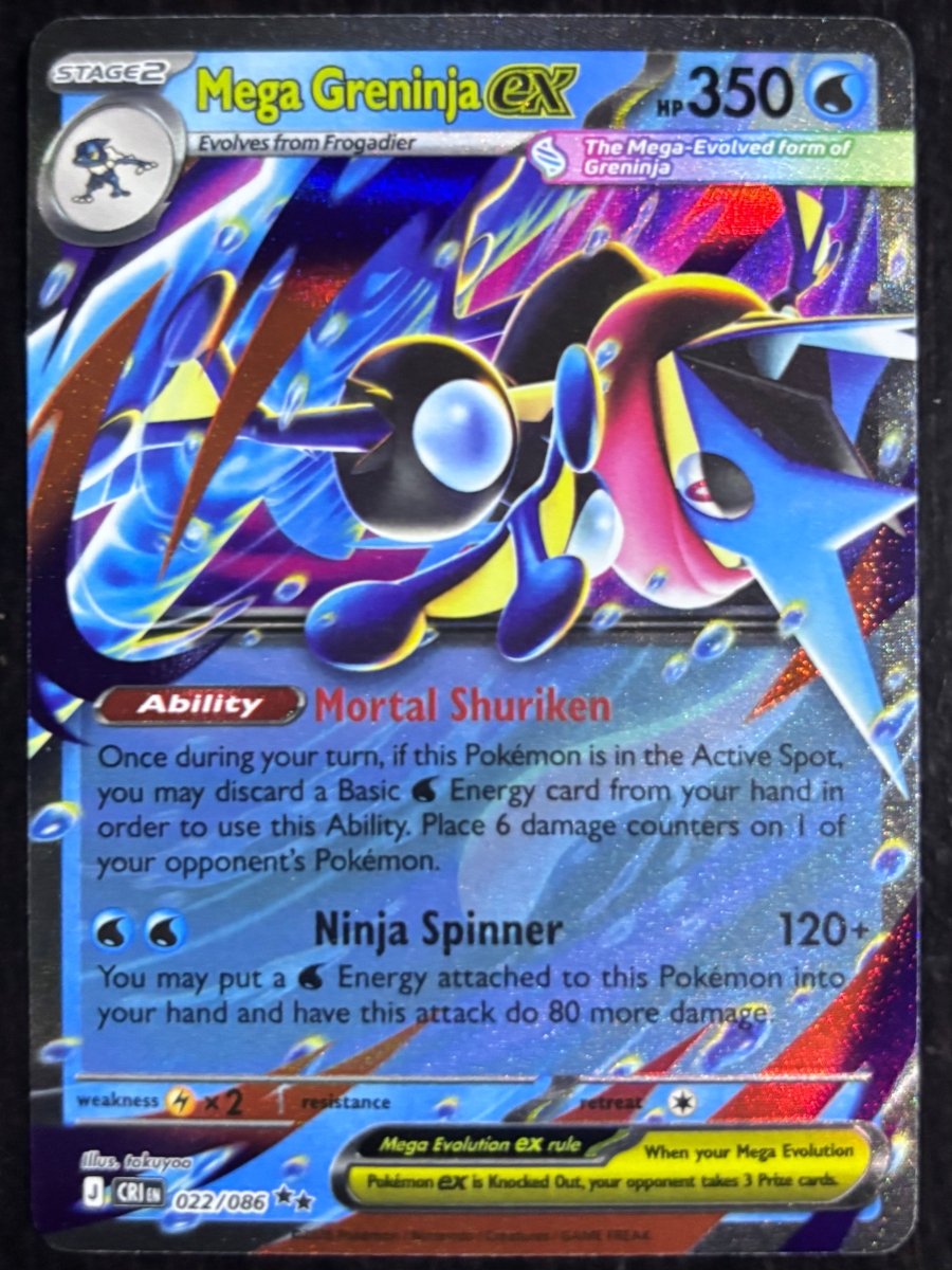 Mega Greninja ex 022/086 Chaos Rising Double Rare Holo by Depoga Arts on MYNTED