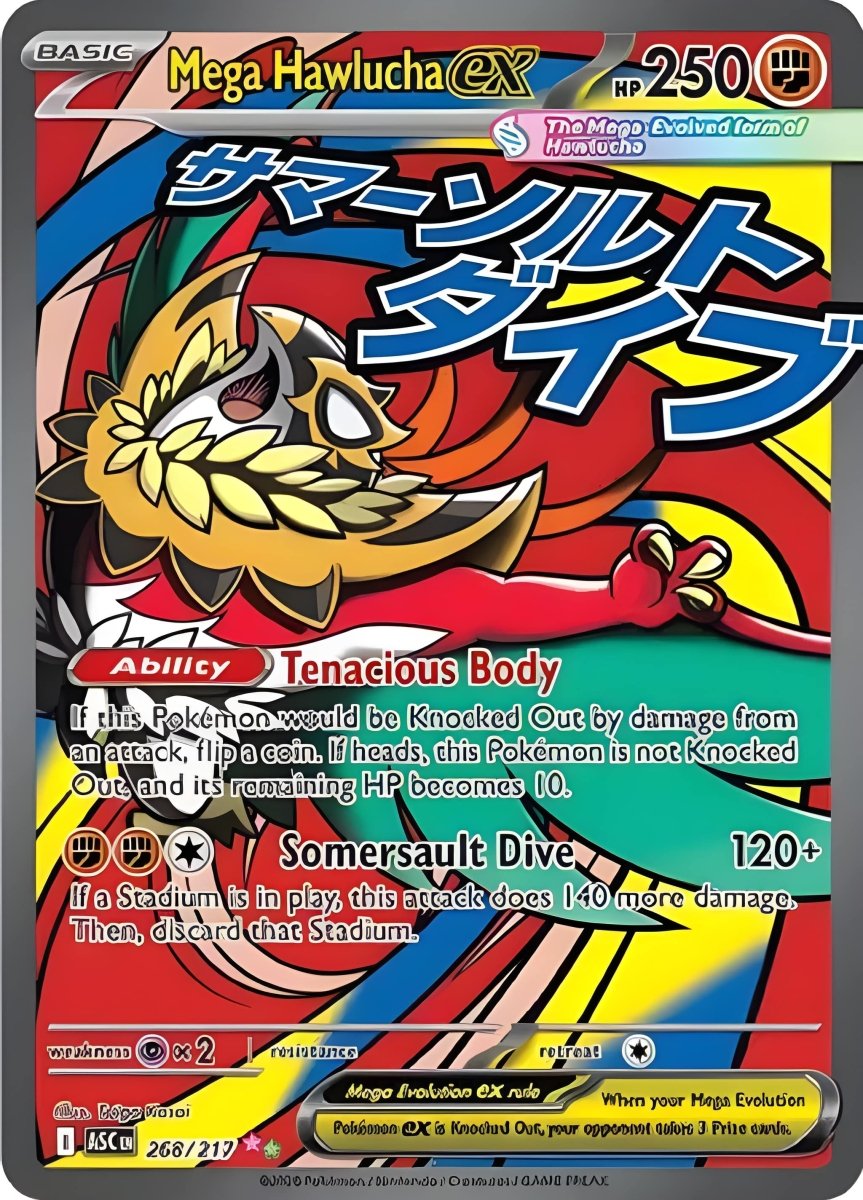 Mega Hawlucha EX Ascended Heroes - 268/217 by maithxjoystex on MYNTED